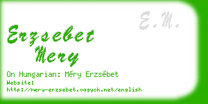 erzsebet mery business card